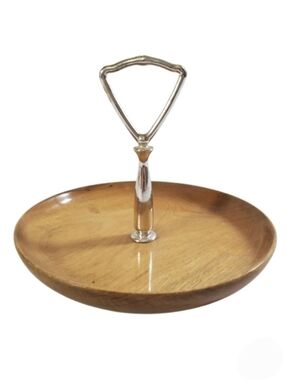 Myrtlewood Serving Tray Mid Century Wood Dish Oregon Myrtle Wood Vintage